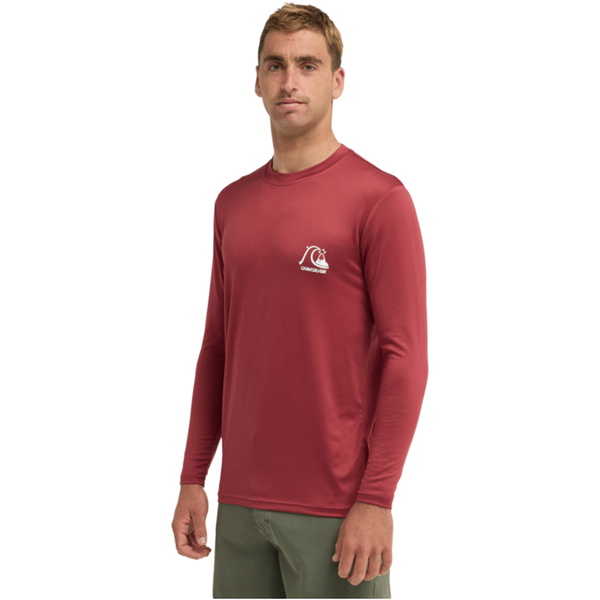 2026 Quiksilver Herre DNA Surf Tee Langærmet Lycra-vest AQYWR03139 - Burnt Russet